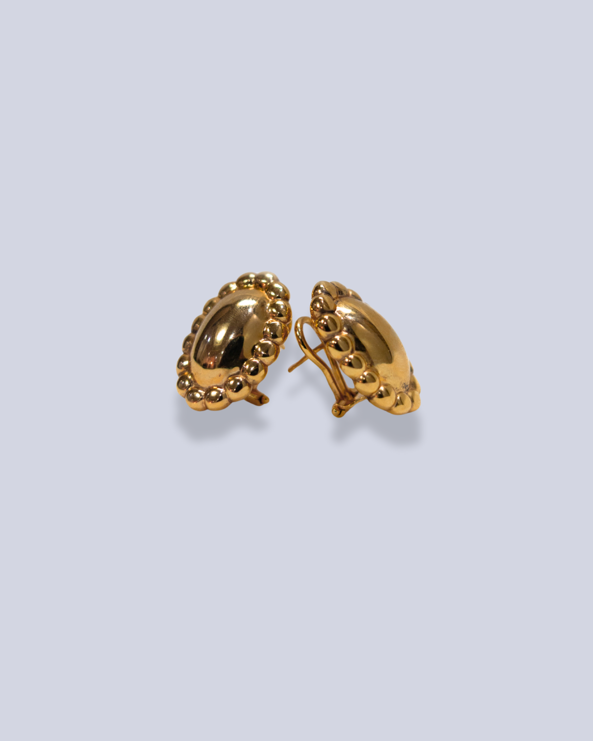 Yellow gold big stud