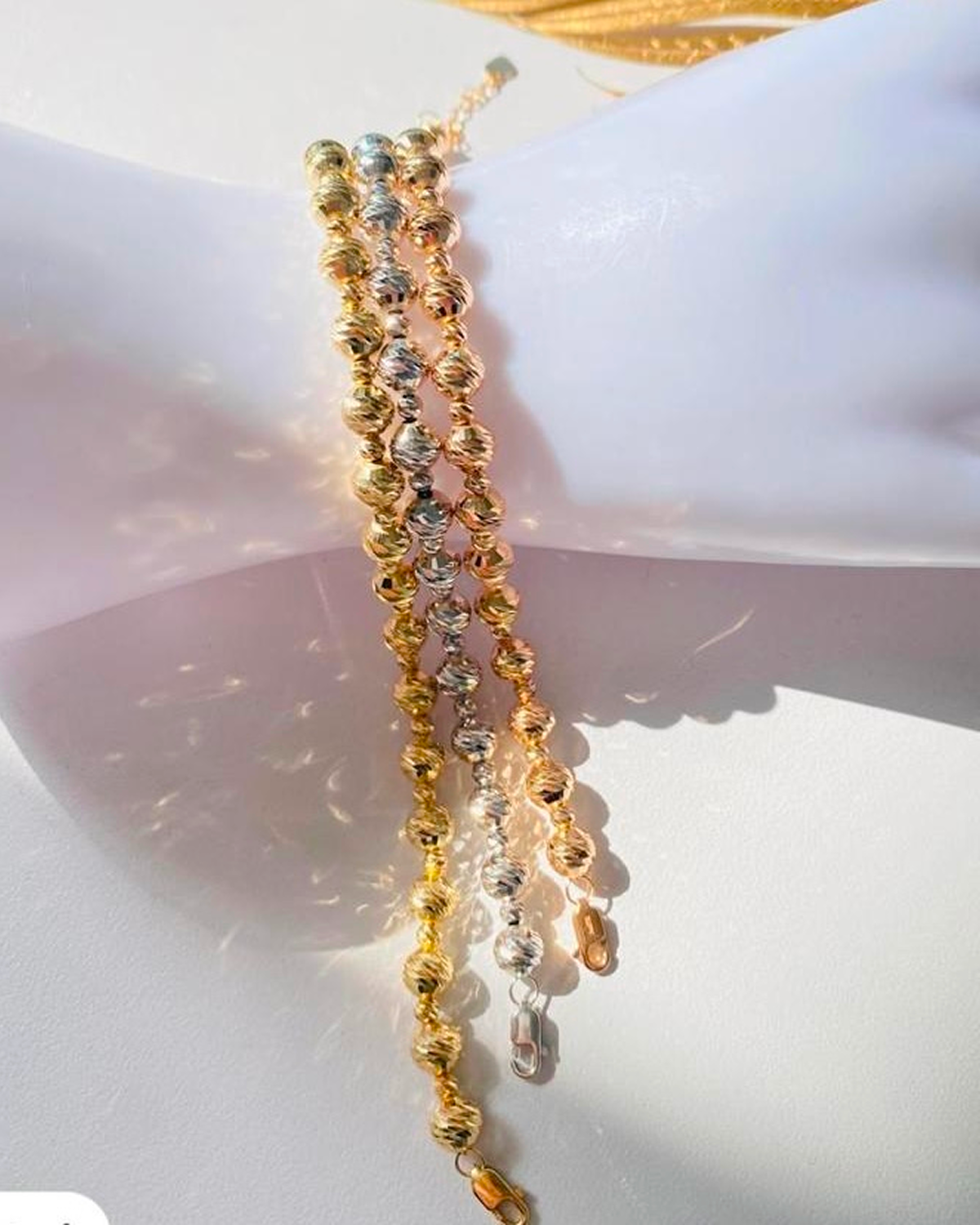 Diamond cut bracelet
